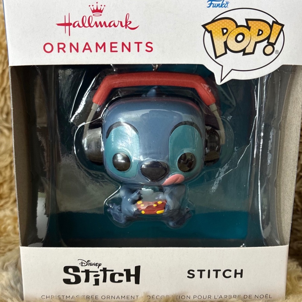 Hallmark Funko POP Disney Stitch Christmas Ornament Gamer Headphones Ohana